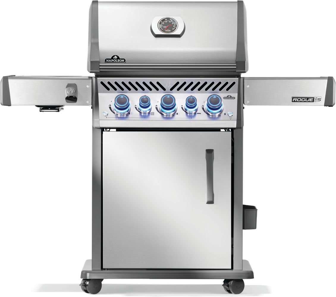 Gril Rogue® PRO-S 425 au propane avec brûleurs latéral et arrière infrarouges, acier inoxydable